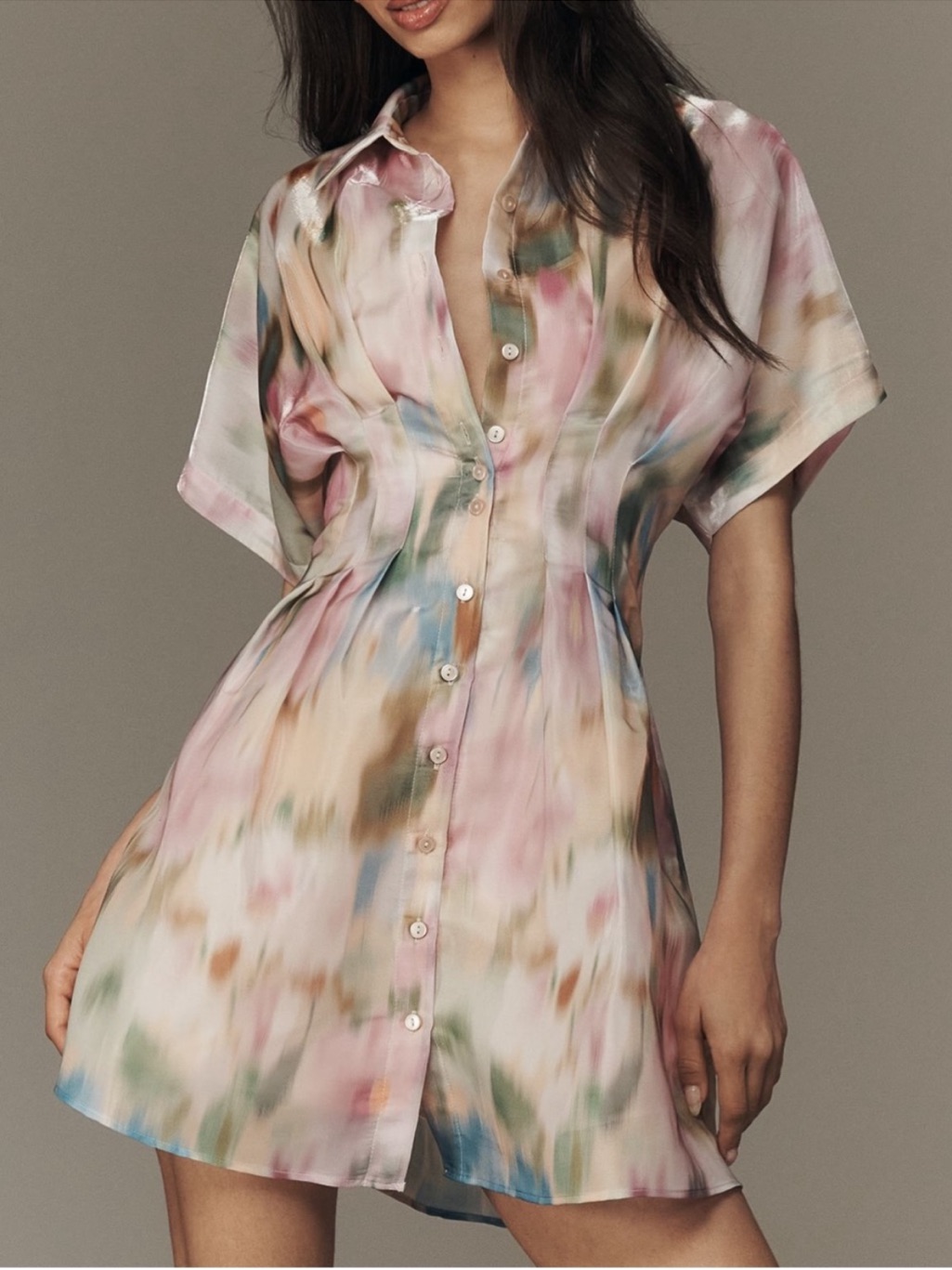 Anthropologie Exquise Watercolor Mini Dress | Size: Sp